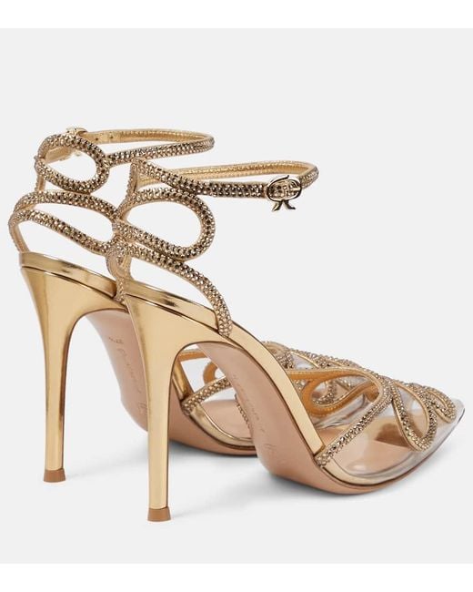 Sandali di Gianvito Rossi in Metallic