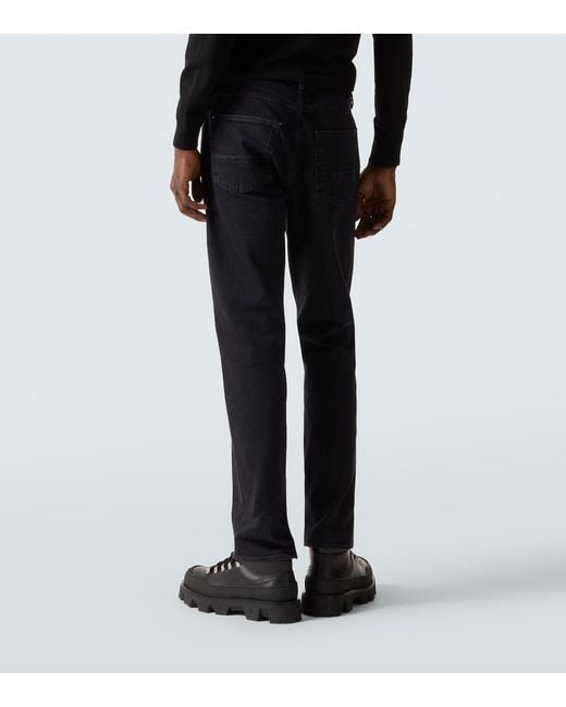 Stone Island Blue Mid-Rise Slim Jeans for men