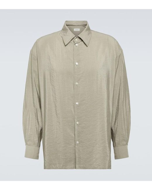 Lemaire Natural Twisted Silk-blend Shirt for men