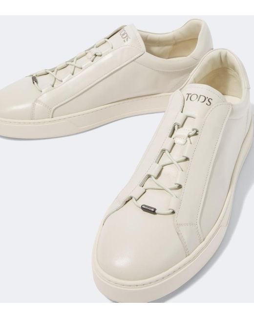 Tod's White Leather Sneakers for men
