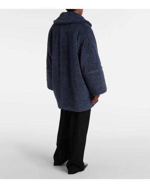 Cappotto Teddy Bear Icon di Max Mara in Blue