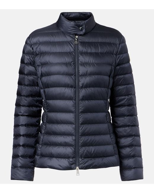 Moncler Blue Igelle Logo Down Jacket
