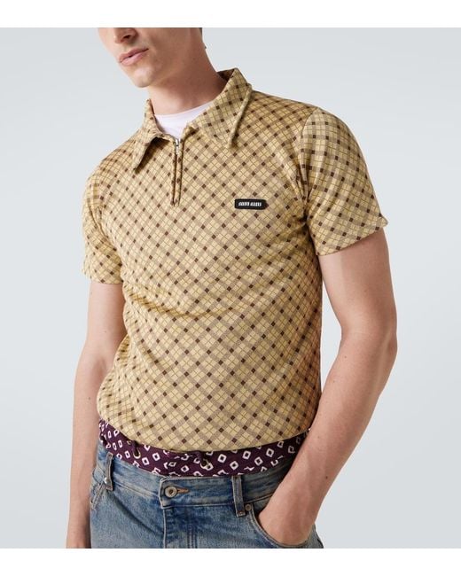 Polo di Miu Miu in Natural da Uomo
