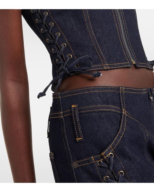 Jean Paul Gaultier Blue Denim Bustier