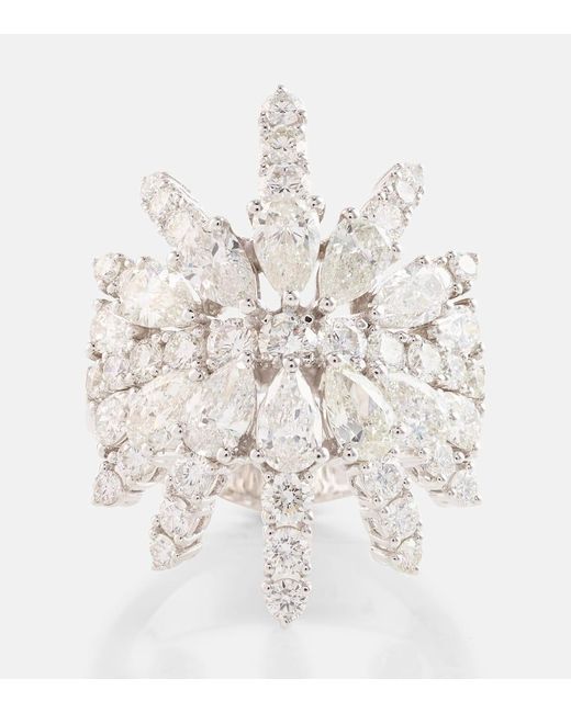 Anello in oro 18kt con diamanti di YEPREM in White