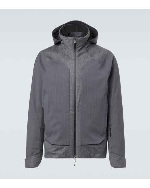 Sease Gray Trace 2.0 Pinstripe Down Jacket for men