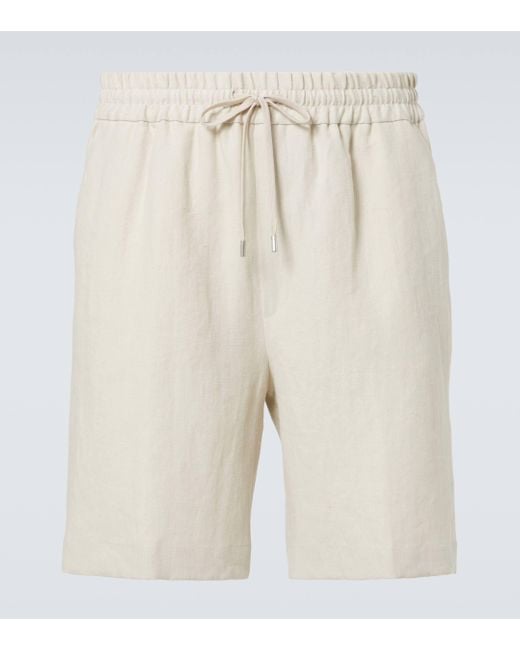 Lardini Natural Linen Shorts for men