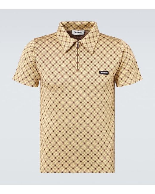 Polo di Miu Miu in Natural da Uomo