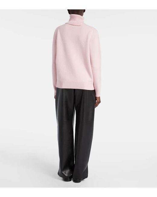Givenchy Pink Wool And Cashmere Turtleneck Sweater