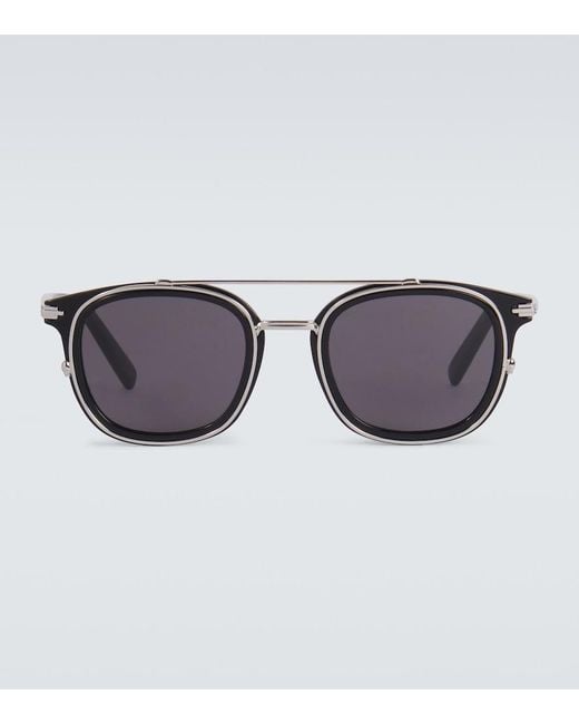 Dior Brown Diorblacksuit S14I Square Sunglasses for men