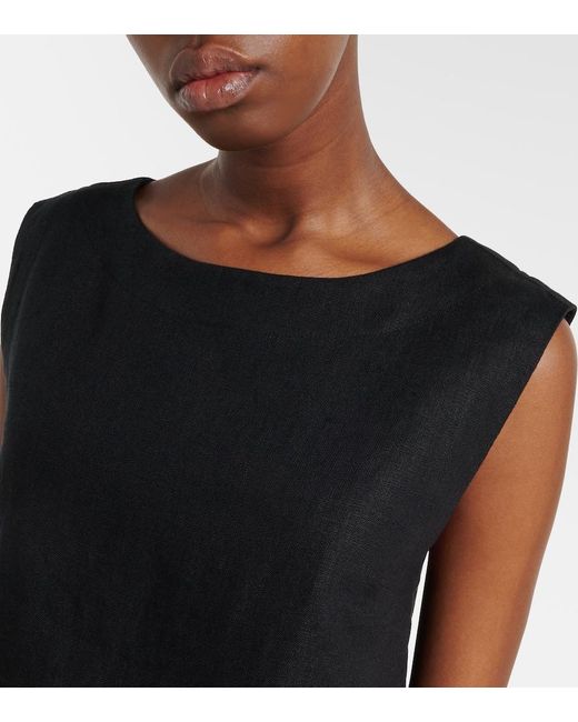 Posse Black Martina Linen Top
