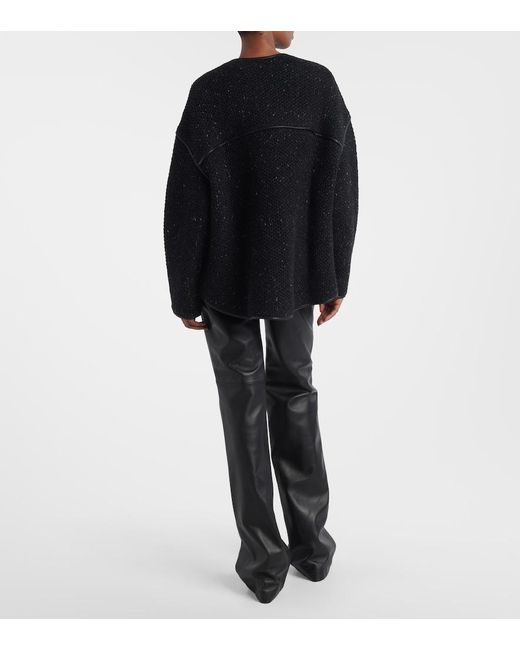 Altuzarra Black Medrano Knitted Wool-Blend Jacket