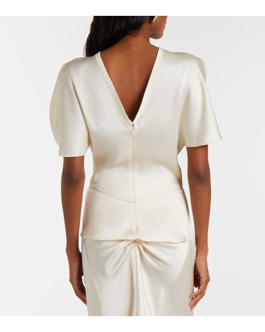 Victoria Beckham White Bela Top
