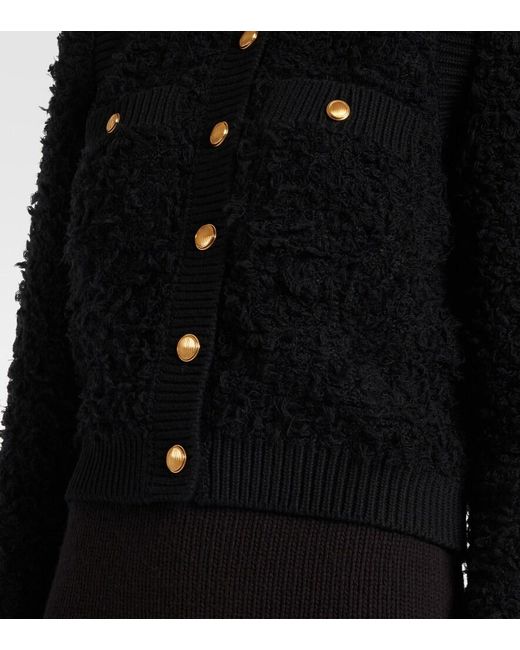 Chloé Black Cropped Tweed Jacket