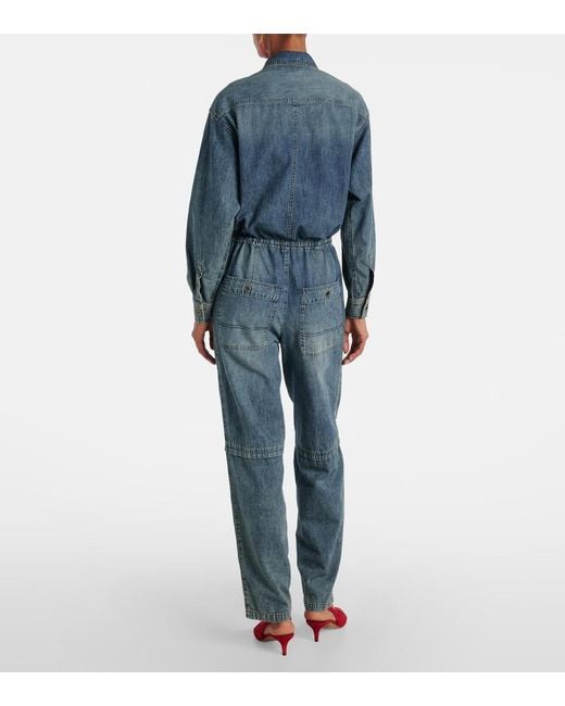 Isabel Marant Blue Denim Jumpsuit