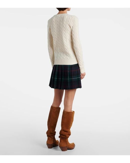 Polo Ralph Lauren Natural Pullover Pony Aus Wolle Und Kaschmir
