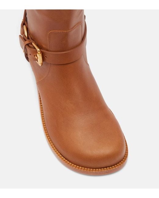 Farm Rio Brown Overknee-Stiefel Aus Leder