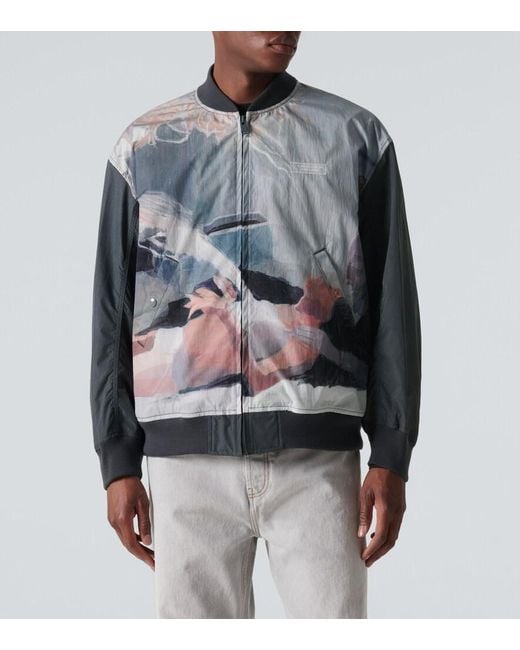 Undercover Gray X Helen Verhoeven Printed Bomber Jacket for men