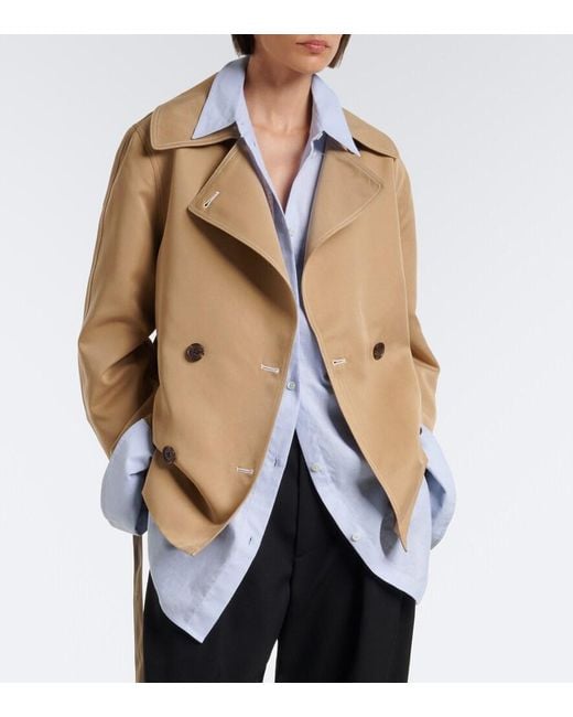 Varley Natural Maddox Double-Breasted Twill Jacket