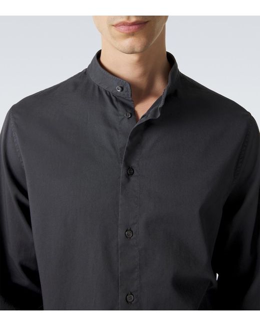 Brunello Cucinelli Blue Cotton Shirt for men