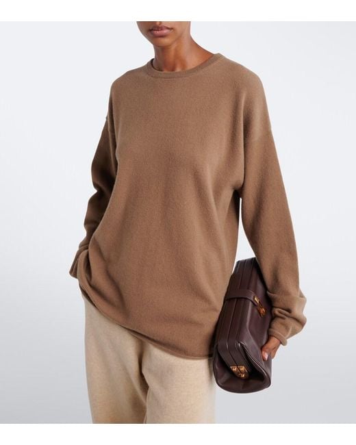 Extreme Cashmere Brown N°493 Paolo Cashmere-Blend Sweater