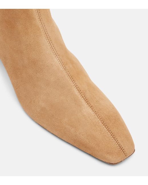 Aquazzura Brown Saint Honore 35 Suede Ankle Boots