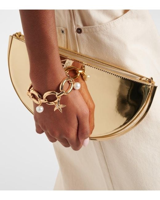 Self-Portrait Metallic Armband Mit Zierperlen