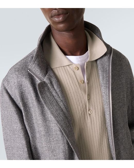 Brunello Cucinelli Natural Cotton Polo Shirt for men