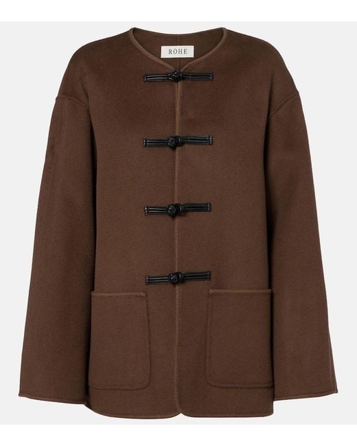 Rohe Brown Mandarin Wool Jacket