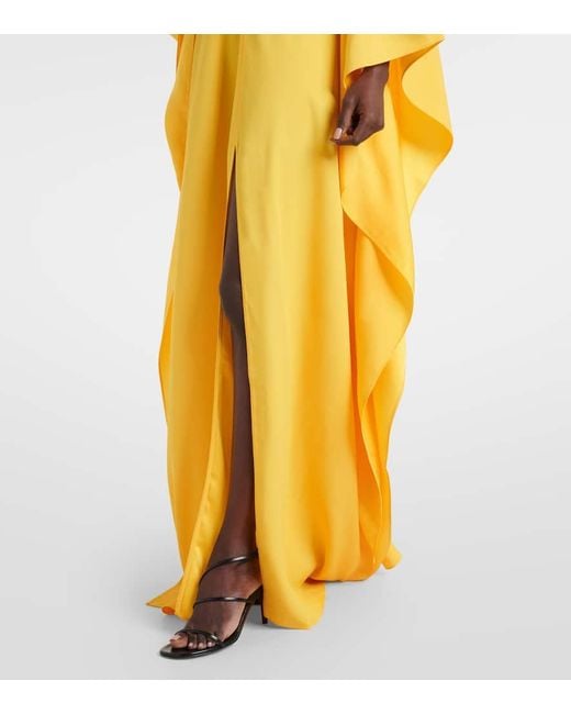 ‎Taller Marmo Yellow Ooo Crepe Cady Kaftan