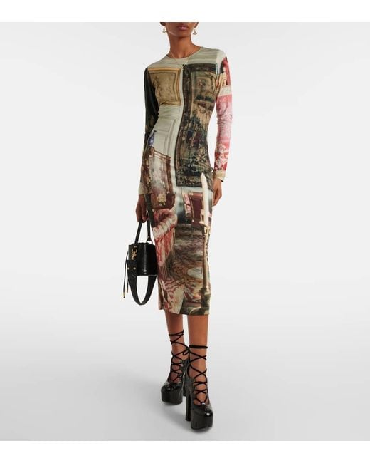 Abito Boulle Con Stampa Grafica di Vivienne Westwood in Multicolor