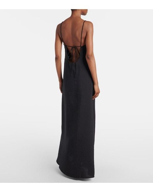 Rohe Black Silk-Blend Maxi Dress