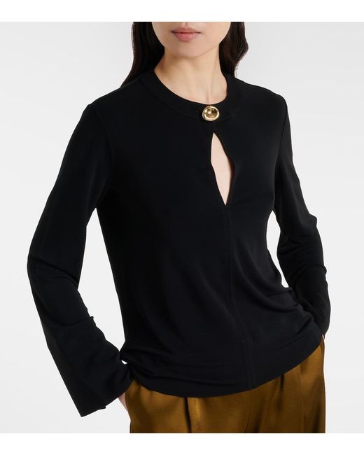Joseph Black Fabiola Jersey Blouse