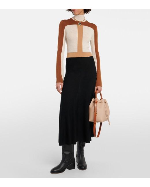 Chloé Brown Marcie Small Leather Tote Bag