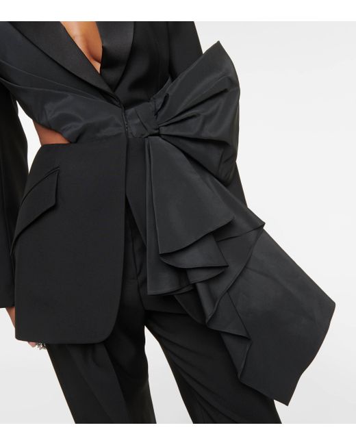 Alexander McQueen Black Slashed Suit Jacket