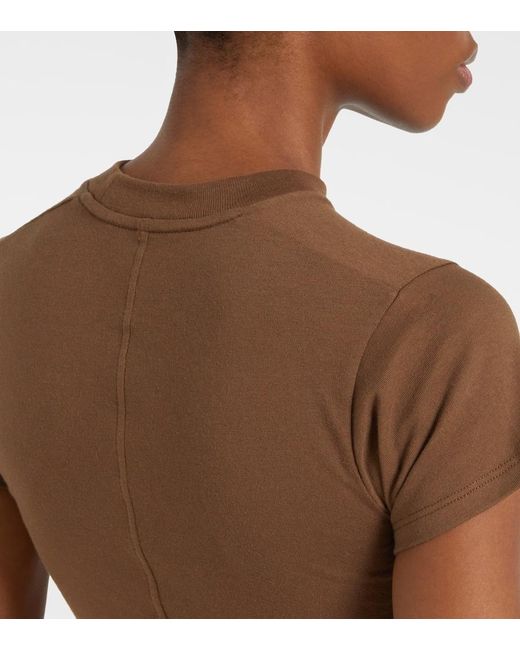 The Row Brown Tommy Cotton And Silk Top
