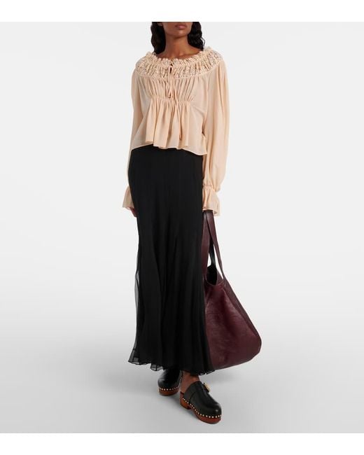 Chloé Brown Balloon Medium Leather Shoulder Bag