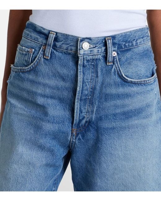 Agolde Blue Indra Denim Bermuda Shorts