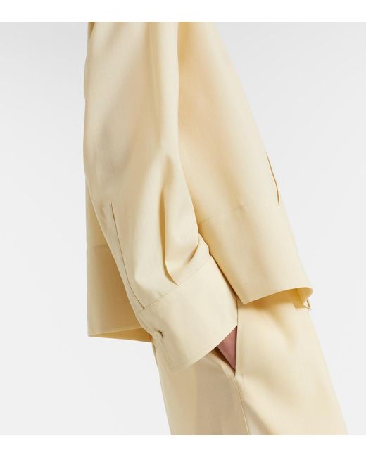 Jil Sander Natural Wool Shirt