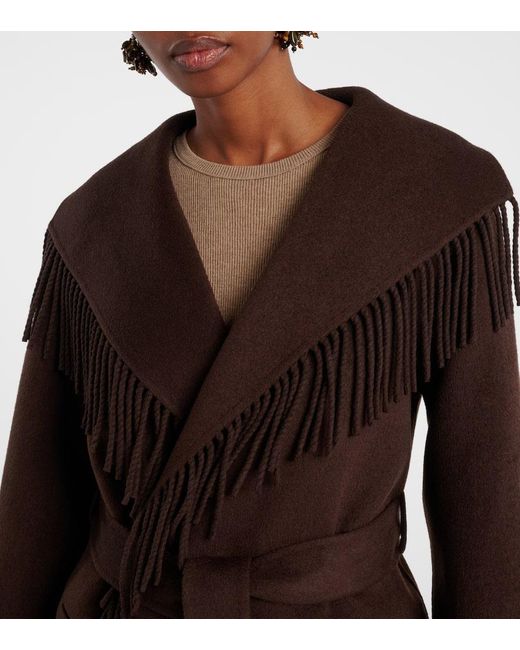 Jonathan Simkhai Brown Jacke Rowen Aus Einem Wollgemisch