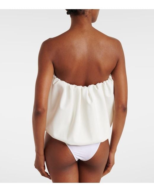 Adriana Degreas White Coquille De Mer Bodysuit