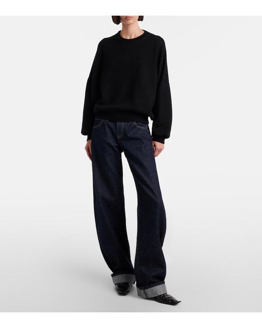 Khaite Black Margaux Oversized Cashmere Sweater