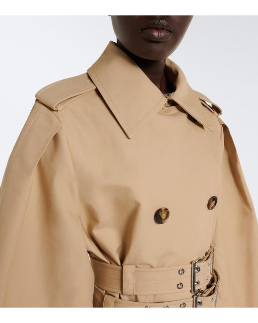 Ganni Natural Cotton Trench Coat