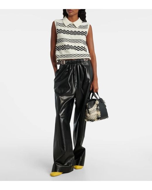 Loewe Black Bucket Bag Hammock Compact Aus Leder