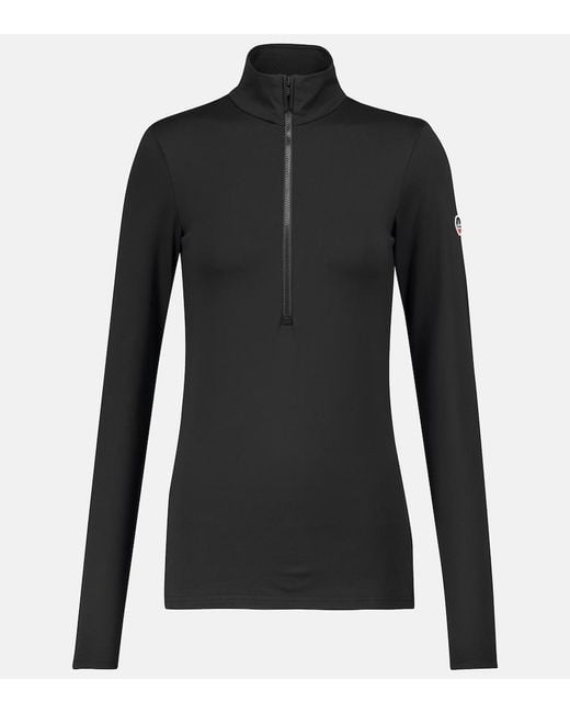 Fusalp Black Logo Half-zip Ski Top