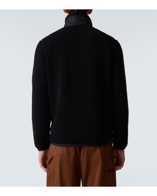 Moncler Jacke Aus Teddyfleece in Black für Herren