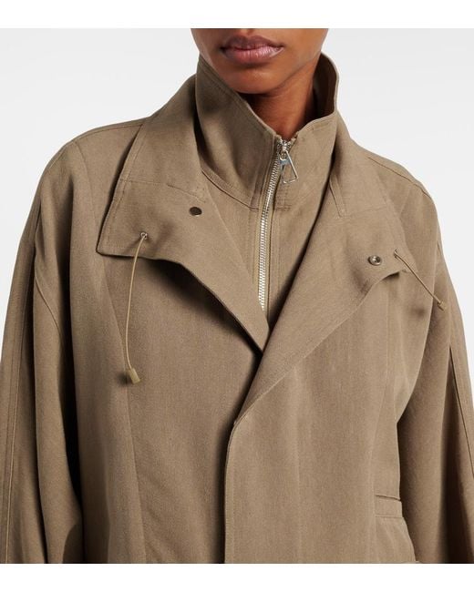 Frankie Shop Natural Breya Oversized Jacket