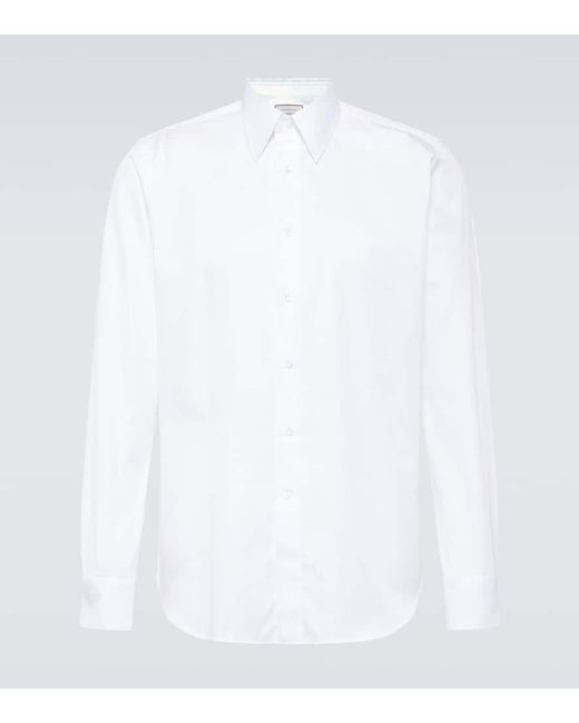 Camicia in cotone di Canali in White da Uomo