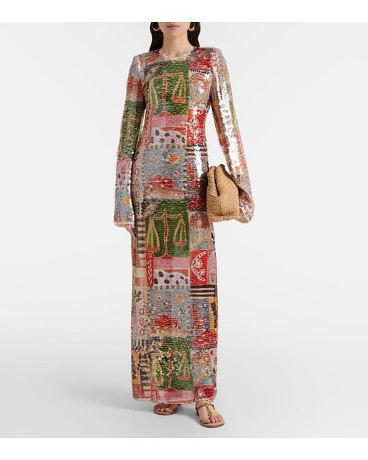 ALÉMAIS Metallic X Laurence Leenaert Lumira Sequined Gown