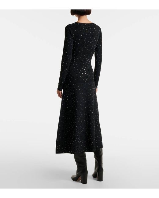 Altuzarra Black Nelsons Embellished Midi Dress